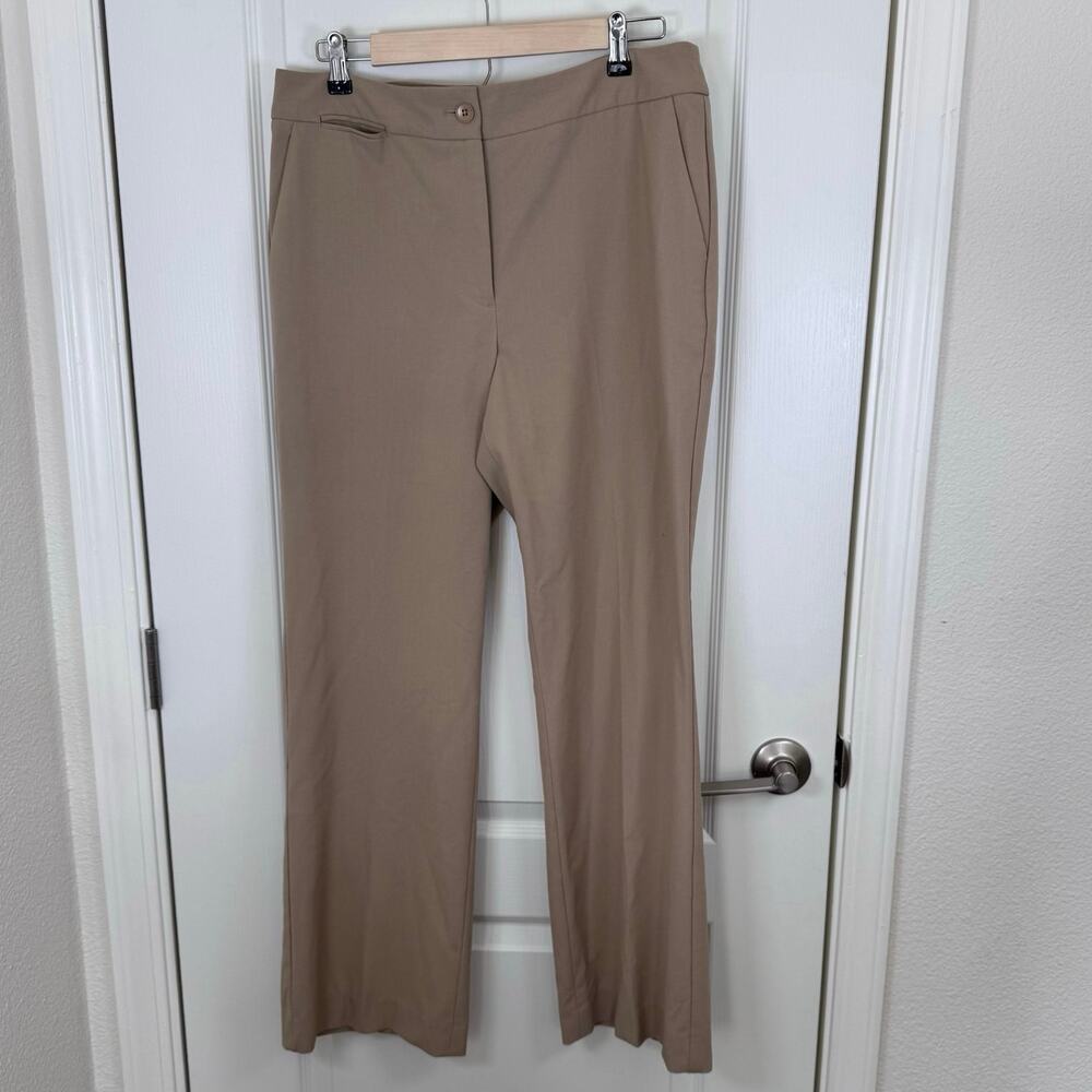 Talbots Heritage Tan Wide Leg Dress Pants Women’s Size 12 Office Classic Work